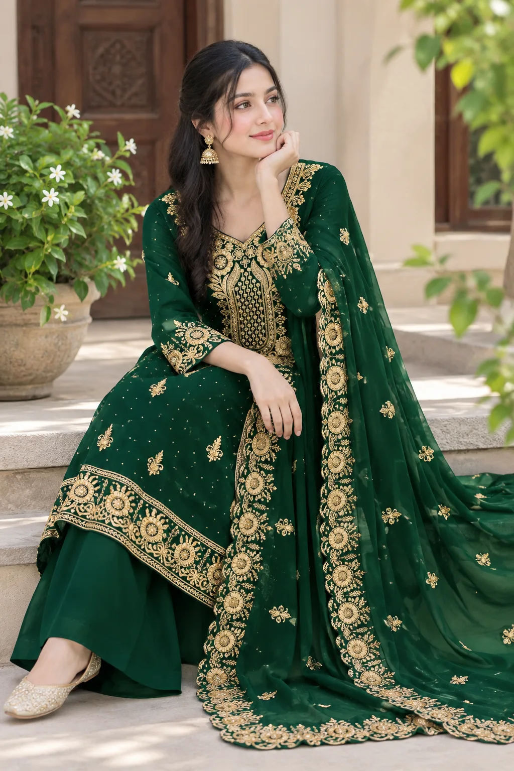 Georgette Embroidery Four Piece