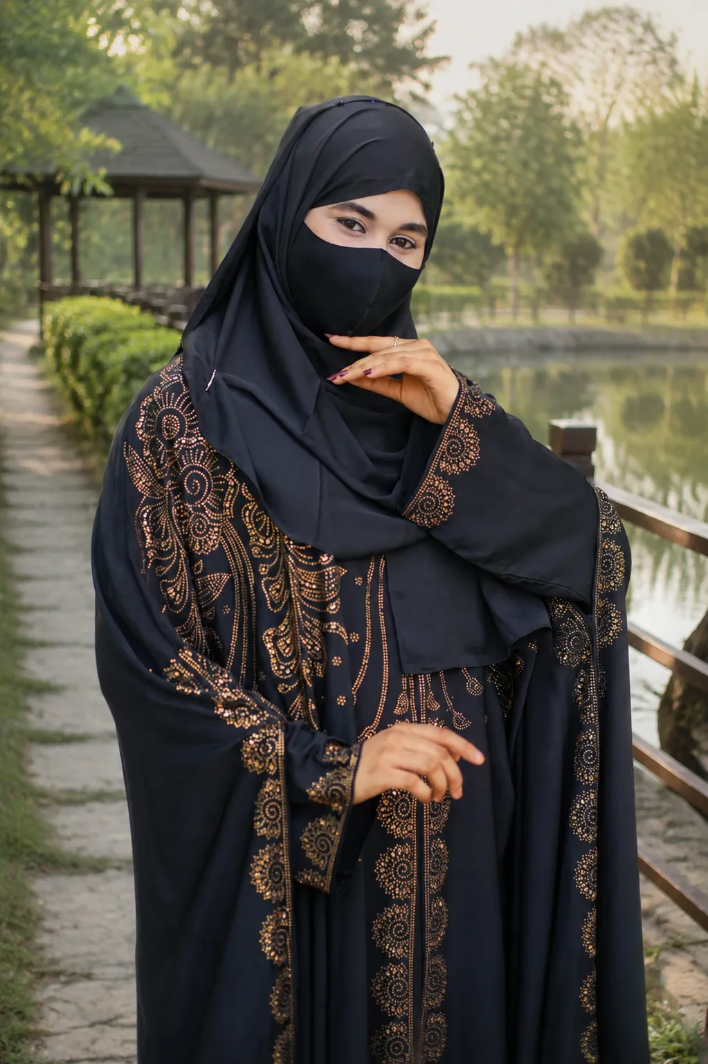 লাক্সারি পার্সিয়ান আবায়া সেট।